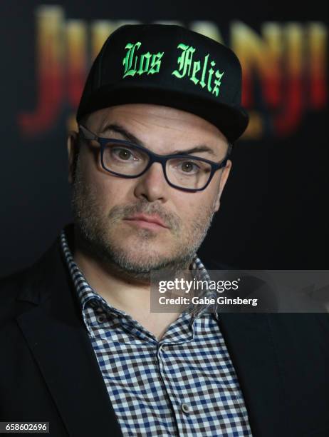 Actor Jack Black attends a photo call for Columbia Pictures' "Jumanji: Welcome to the Jungle" during CinemaCon at Caesars Palace on March 27, 2017 in...