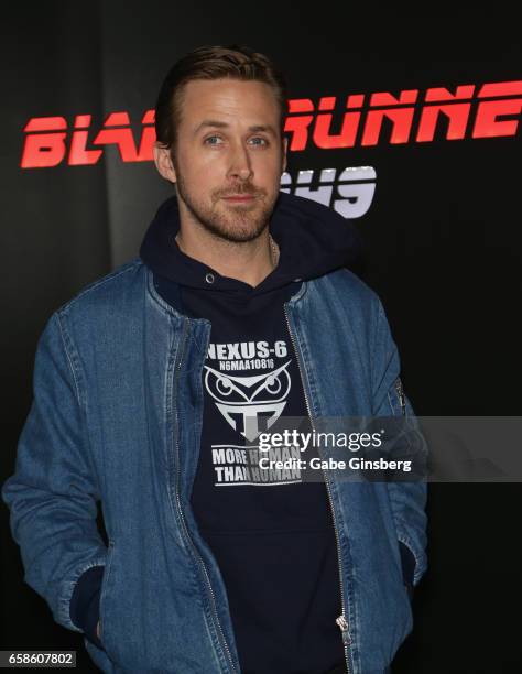 Actor Ryan Gosling attends a photo call for Alcon Entertainment's "Blade Runner 2049" in association Columbia Pictures, domestic distribution by...
