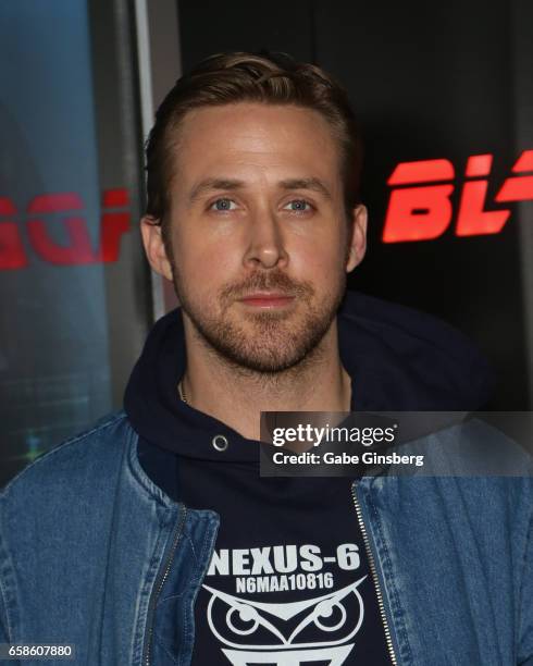 Actor Ryan Gosling attends a photo call for Alcon Entertainment's "Blade Runner 2049" in association Columbia Pictures, domestic distribution by...