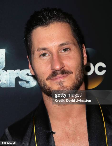 Dancer Valentin Chmerkovskiy attends "Dancing with the Stars" Season 24 at CBS Televison City on March 27, 2017 in Los Angeles, California.