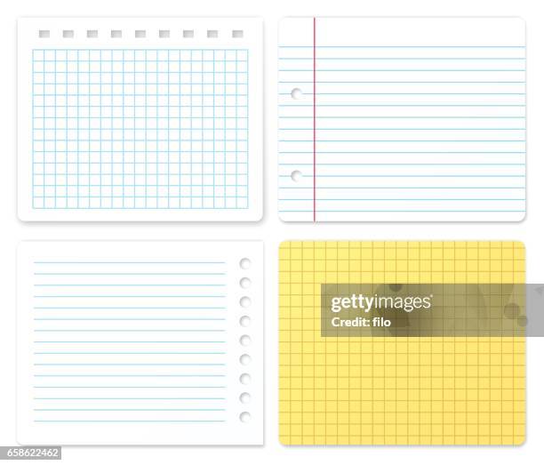 bildbanksillustrationer, clip art samt tecknat material och ikoner med papper prover med kopia utrymme - millimeterpapper