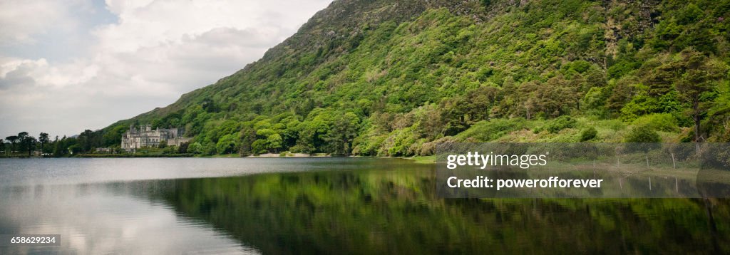 Kylemore Abbey in Connemara, County Galway, Ireland.