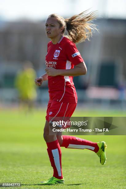 Claire Emslie of Bristol City Women during the SSE FA Women's Cup Sixth Round match between Bristol City Women and Manchester City Women at the Stoke...