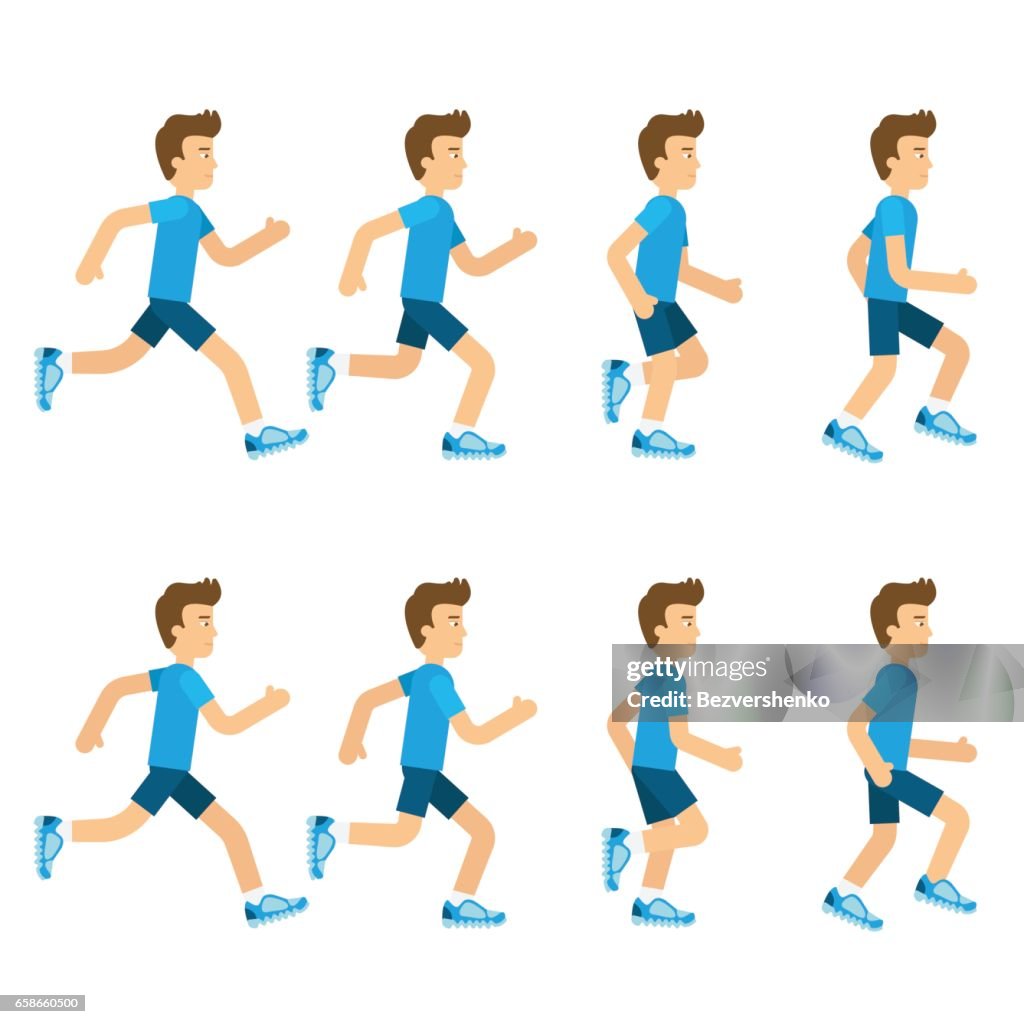 Running Man Animation Sprite Set 8 Frame Loop Female Flat Cartoon Style Vector Illustration Jogging Man Is Running In Good Shape Isolated On White Background Stock Vector High-Res Vector Graphic - Getty Running Man Animation Sprite Set 8 Frame Loop Female Flat Cartoon Style Vector Illustration Jogging Man Is Running In Good Shape Isolated On White Background Stock Vector High-Res Vector Graphic - Getty
