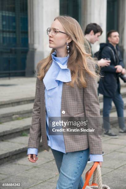 Fashion Director and consultant Alexandra Carl on day 3 of London Womens Fashion Week Autumn/Winter 2017, on February 19, 2017 in London, England.