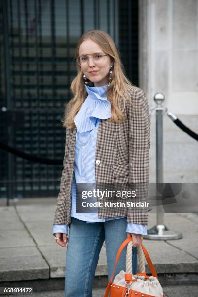 Fashion Director and consultant Alexandra Carl on day 3 of London Womens Fashion Week Autumn/Winter 2017, on February 19, 2017 in London, England.