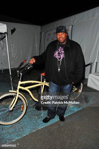 Rahzel attends BICYCLE FOR A DAY celebrate bicycling in New York at Solar One on June 4, 2009 in New York City.