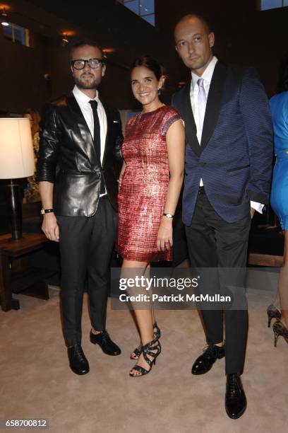 Frederic Dechnik, Laure Heriard Dubreuil and Milan Vukmirovic attend THE WEBSTER Grand Opening with Guest of Honor Solange Azagury-Partridge at The...