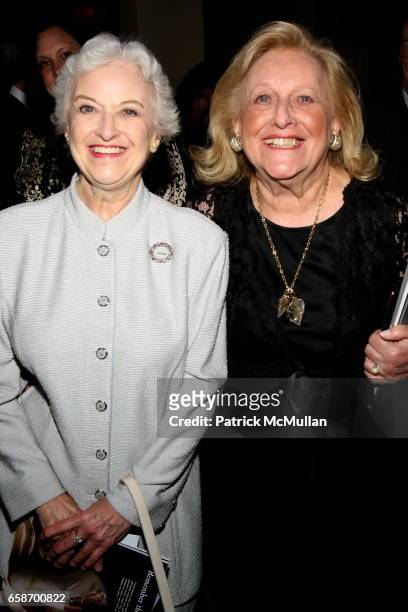 Violette Verdy and Sylvia Mazzola attend The School of American Ballet Workshop Performance Benefit at Lincoln Center on June 1, 2009 in New York...