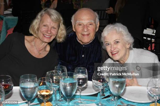 Karin von Aroldingen, Paul Szilard and Violette Verdy attend The School of American Ballet Workshop Performance Benefit at Lincoln Center on June 1,...