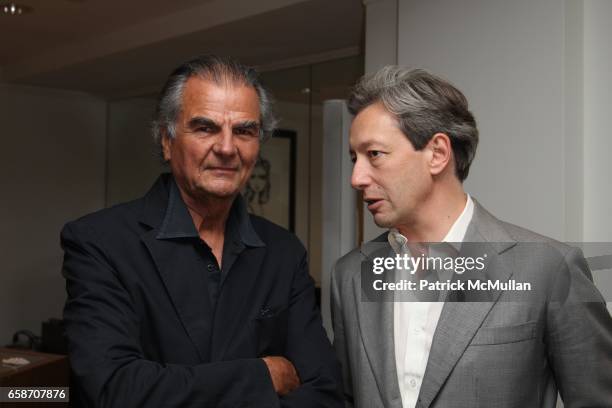 Patrick Demarchelier and Frederic Malle attend PATRICK and VICTOR DEMARCHELIER Host a Fete to Launch FREDERIC MALLE'S New Fragrance, GERANIUM POUR...