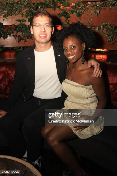 Anthony Grant and Delaina Dixon attend After Party for Premiere of "HOMECOMING" at Pink Elephant on July 16, 2009 in New York City.