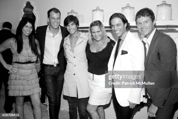 Robert Fowler, Douglas Marshall, Susan Fuller, Jared Clark and Nick Dietz attend CHOCHENG Atelier Opening at 51 East 63rd Street on June 16, 2009 in...