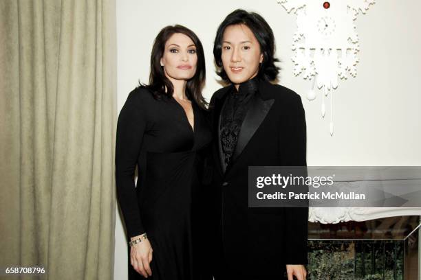 Kimberly Guilfoyle Villency and Cho Cheng attend CHOCHENG Atelier Opening at 51 East 63rd Street on June 16, 2009 in New York City.