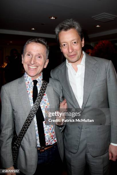 Simon Doonan and Frederic Malle attend PATRICK and VICTOR DEMARCHELIER Host a Fete to Launch FREDERIC MALLE'S New Fragrance, GERANIUM POUR MONSIEUR...