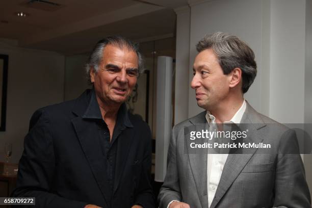 Patrick Demarchelier and Frederic Malle attend PATRICK and VICTOR DEMARCHELIER Host a Fete to Launch FREDERIC MALLE'S New Fragrance, GERANIUM POUR...