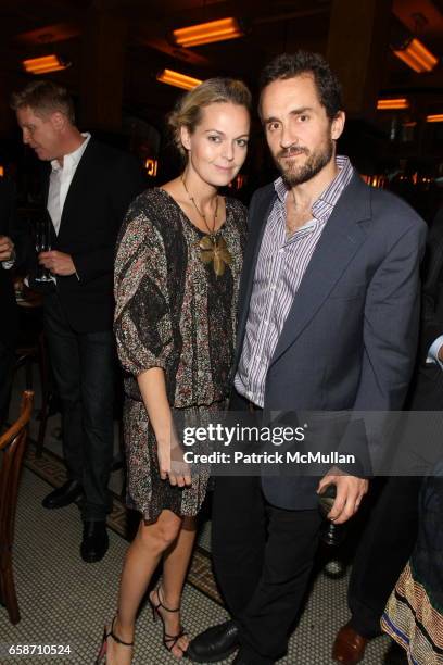 Lauren Dupont and Richard Dupont attend FRIENDS IN DEED Fall Benefit Honoring Donna Karan and Andy Cohen at Balthazar on June 16, 2009 in New York...