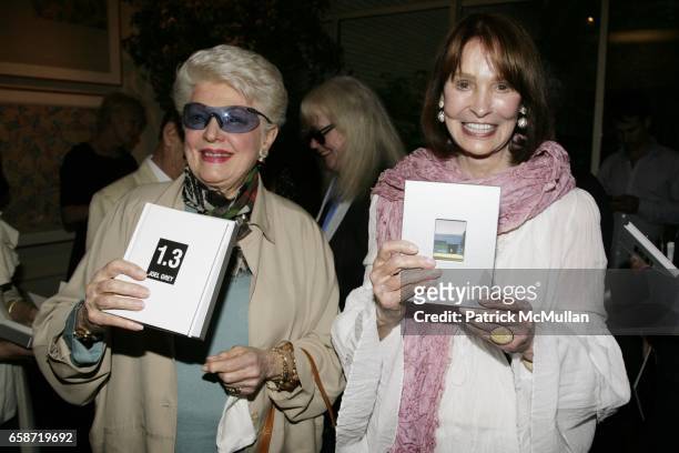 Marti Stevens and Gloria Vanderbilt attend the Reception Celebrating Joel Grey’s New Book "1.3 - IMAGES FROM MY PHONE" at Michael's on June 3, 2009...