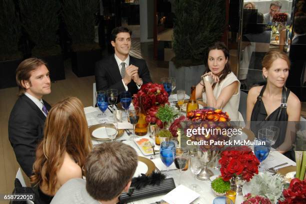 Darrell Hartman, Roberto Bolle, Fabiola Beracasa and Indre Rockefeller attend SALVATORE FERRAGAMO Intimate Dinner hosted by MASSIMO FERRAGAMO at...