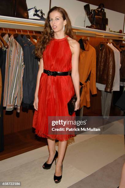 Chiara Clemente attends SALVATORE FERRAGAMO Intimate Dinner hosted by MASSIMO FERRAGAMO at Salvatore Ferragamo on June 3, 2009 in New York City.