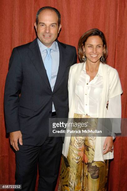 Massimo Ferragamo and Chiara Ferragamo attend SALVATORE FERRAGAMO Intimate Dinner hosted by MASSIMO FERRAGAMO at Salvatore Ferragamo on June 3, 2009...
