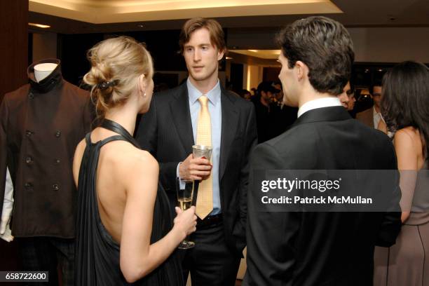 Indre Rockefeller, Justin Rockefeller and Roberto Bolle attend SALVATORE FERRAGAMO Intimate Dinner hosted by MASSIMO FERRAGAMO at Salvatore Ferragamo...