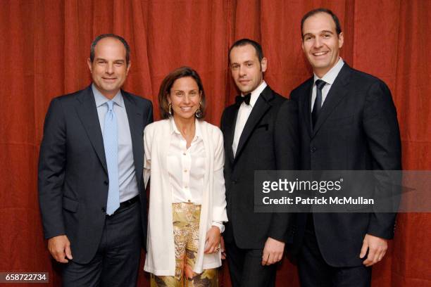 Massimo Ferragamo, Chiara Ferragamo, Massimiliano Giornetti and Vincent Ottomanelli attend SALVATORE FERRAGAMO Intimate Dinner hosted by MASSIMO...