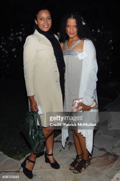 Anika Poitier and Sydney Poitier attend TISCH SCHOOL SUMMER SOIREE HOSTED BY BRETT RATNER at Private Residence on June 3, 2009 in Beverly Hills,...
