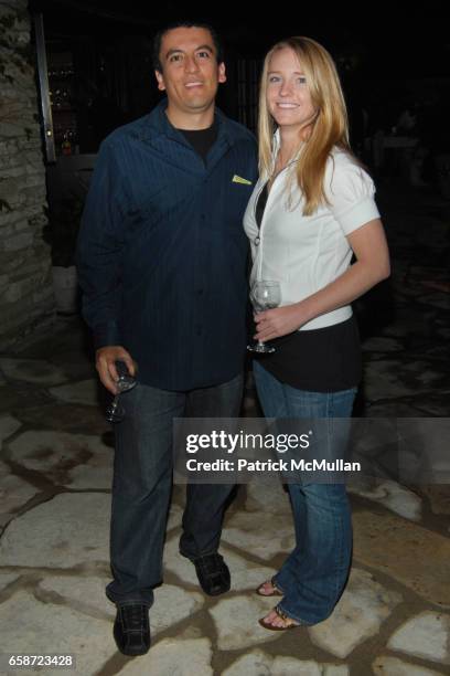 Augustine Calderone and Catherine Redfearn attend TISCH SCHOOL SUMMER SOIREE HOSTED BY BRETT RATNER at Private Residence on June 3, 2009 in Beverly...