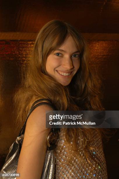 Jessica Miller attends "Golden Age Photo Booth" at "The Golden Age Party" Hosted by Paco Rabanne and Jeffrey at Jeffrey on February 8, 2004 in New...