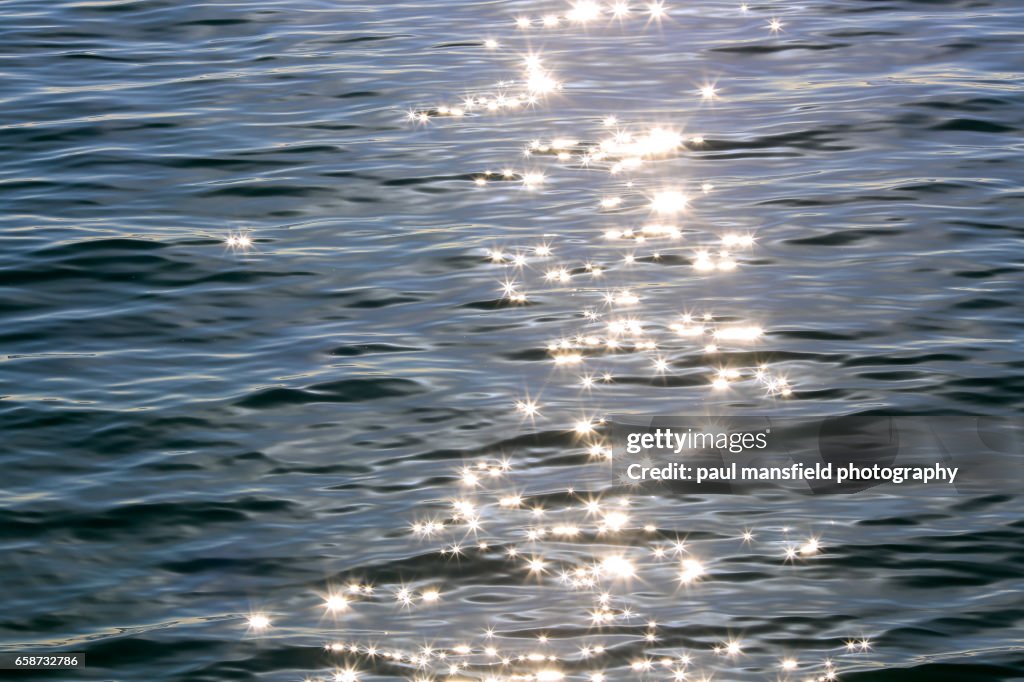 Sparkling sea water