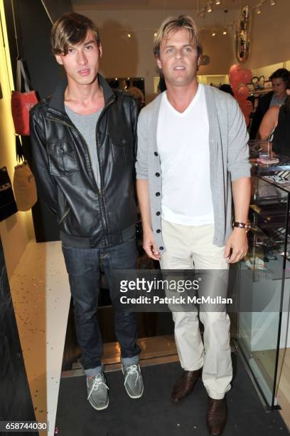 Ruslan Farman and Adam Lippes attend PAPER and LE SPORTSAC Celebrate Mickey Boardman's Sweet 16 at LeSportSac on June 10, 2009 in New York.