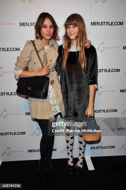 Alexa Chung and Tennessee Thomas attend MEN.STYLE.COM celebrates WOMEN OF FASHION at Palace Gate at NEW YORK PALACE on June 10, 2009 in New York City.