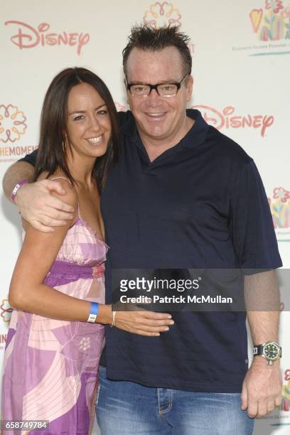 Ashley Groussman and Tom Arnold attend Elizabeth Glaser Pediatric AIDS Foundation 20th Annual A Time For Heroes Celebrity Carnival at Wadsworth...