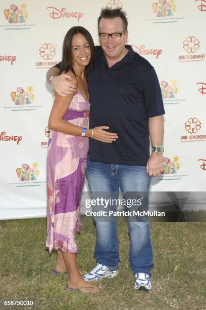 Ashley Groussman and Tom Arnold attend Elizabeth Glaser Pediatric AIDS Foundation 20th Annual A Time For Heroes Celebrity Carnival at Wadsworth...