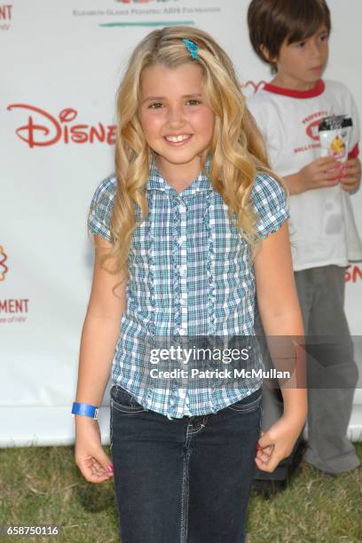 Emily Grace Reeves attends Elizabeth Glaser Pediatric AIDS Foundation 20th Annual A Time For Heroes Celebrity Carnival at Wadsworth Theater on June...