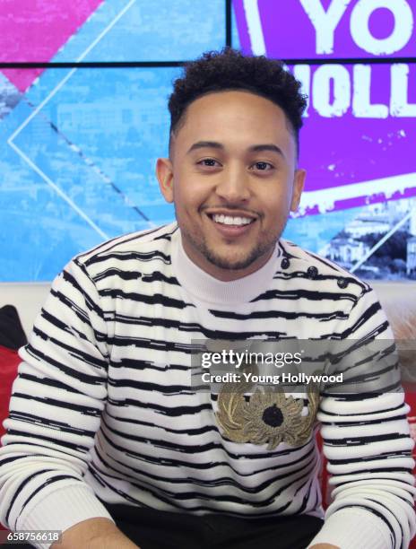 March 27: Tahj Mowry visits the Young Hollywood Studio on March 27, 2016 in Los Angeles, California.