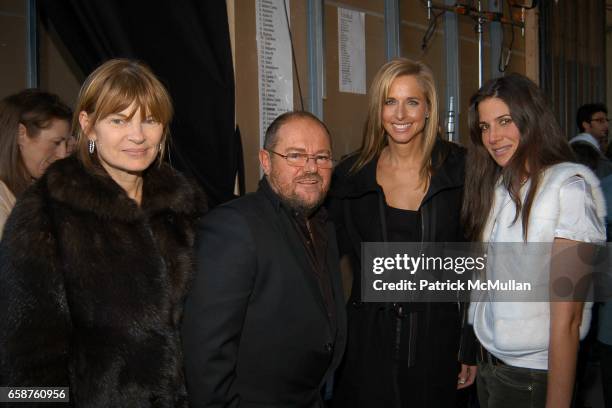 Ann McNally, Tim Gardner, Susan Dell and Elizabeth Saltzman attend Phi Fall 2004 Fashion show at offsite at 76 Ninth Ave on February 13, 2004.