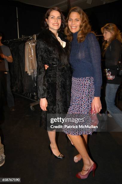 Missy Rayder and Frankie Rayder attend Marc Jacobs Fall 2004 Collection Show at The New York State Armory on February 9, 2004 in New York City.