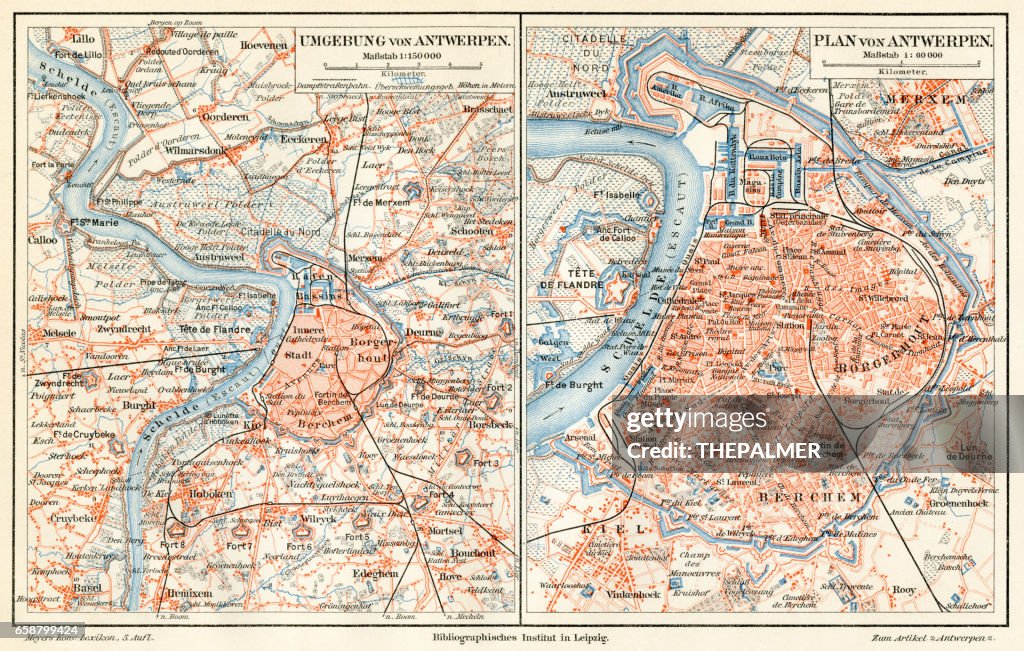Antwerpen kaart 1895