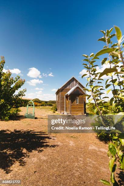 a small church in a farm in victoria, australia - victoria secret stock-fotos und bilder