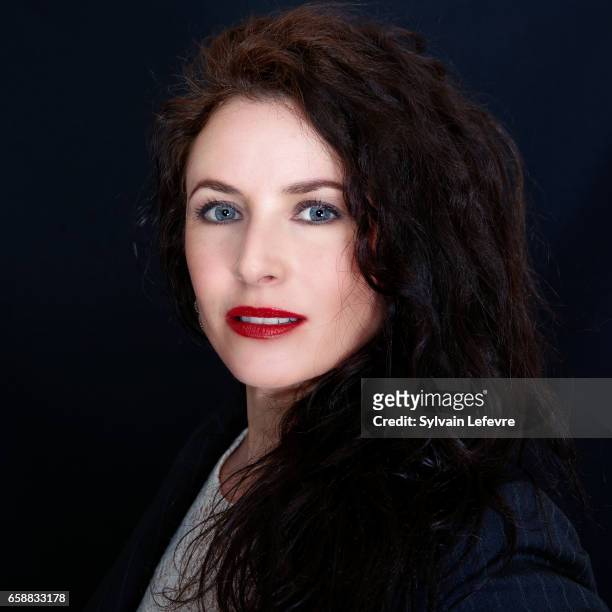 Musician Elsa Lunghini is photographed for Self Assignment on March 13, 2017 in Valenciennes, France