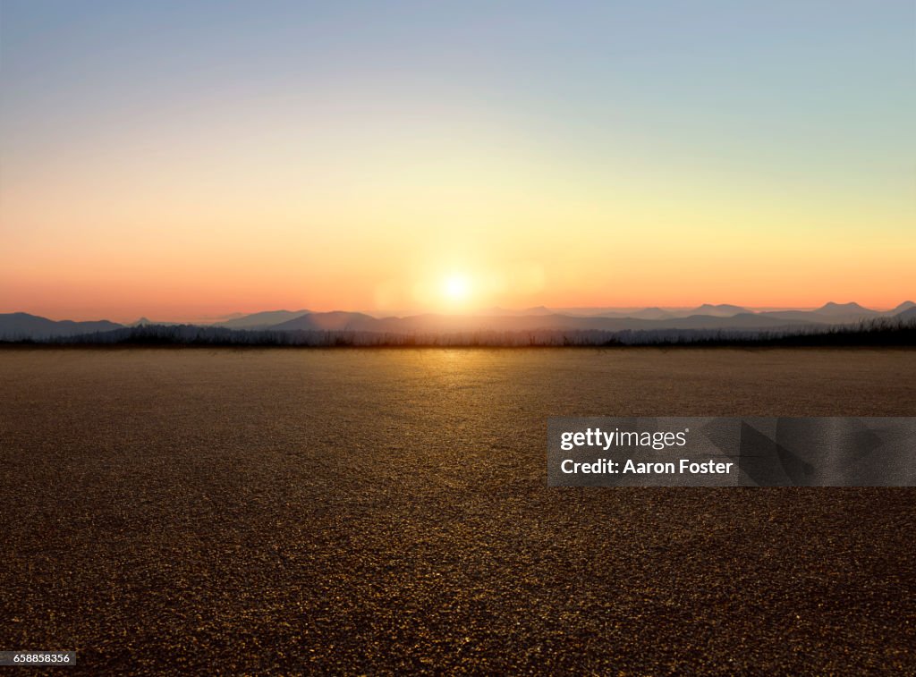 Sunset Parking lot