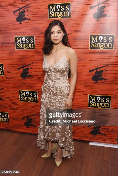 Actress/singer Eva Noblezada attends the after party for "Miss Saigon" Broadway Opening Night at Tavern on the Green on March 23, 2017 in New York...