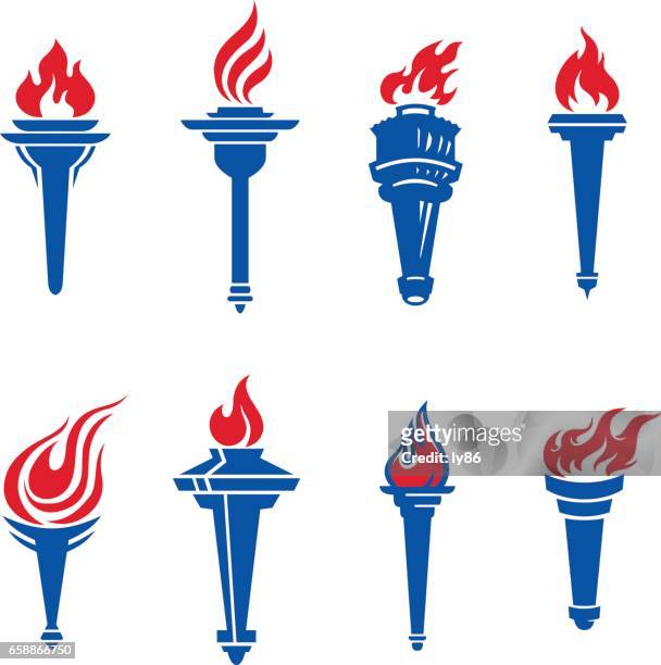 torch - torch flame stock illustrations