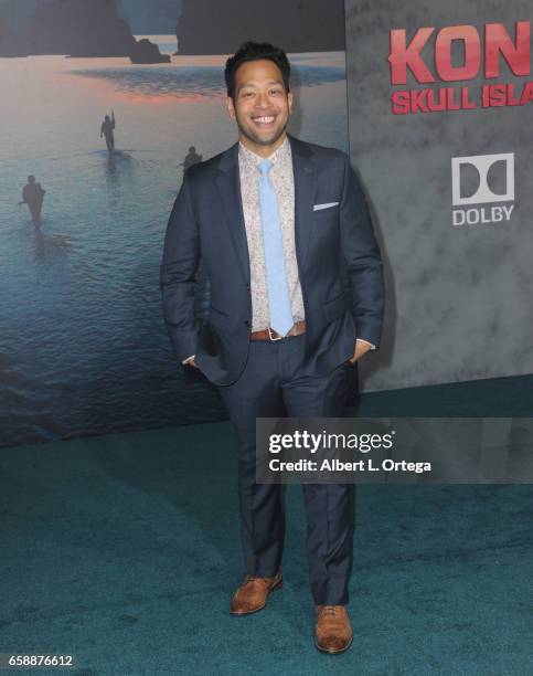 Actor Eugene Cordero arrives for the Premiere Of Warner Bros. Pictures' "Kong: Skull Island" held at Dolby Theatre on March 8, 2017 in Hollywood,...