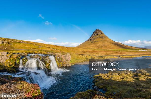 kirkjufell, iceland - celcius stock pictures, royalty-free photos & images