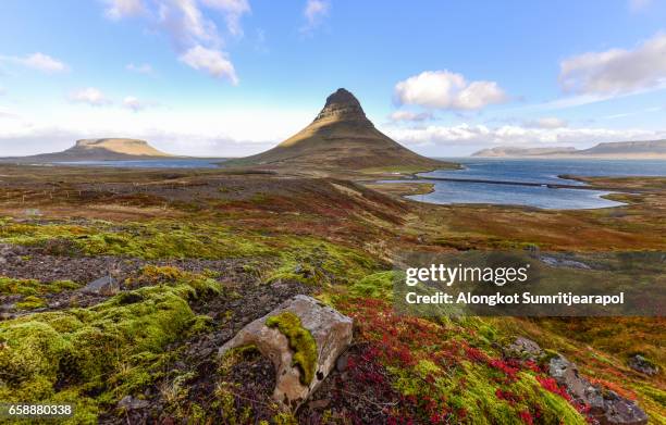 kirkjufell, iceland - celcius stock pictures, royalty-free photos & images