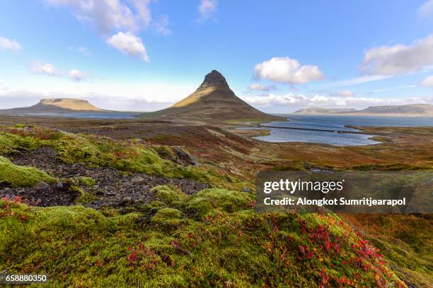 kirkjufell, iceland - celcius stock pictures, royalty-free photos & images