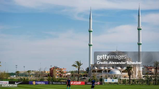 General view during the UEFA U17 elite round match between Germany and Turkey on March 28, 2017 in Manavgat, Turkey.